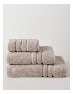 Super Plush Cotton Towels in Silver