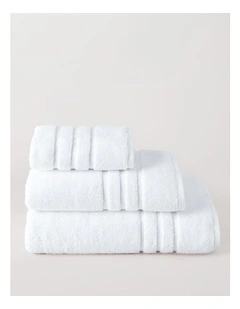 Super Plush Cotton Towels in White