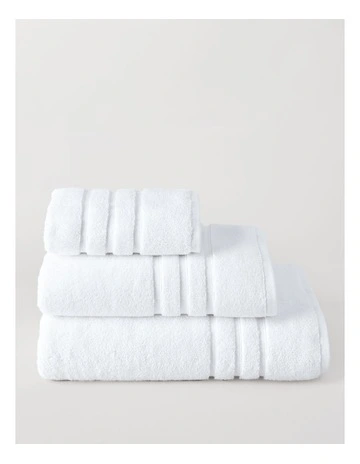 Super Plush Cotton Towels in White