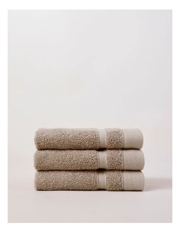 Luxury Egyptian 3pk Face Washer in Silver