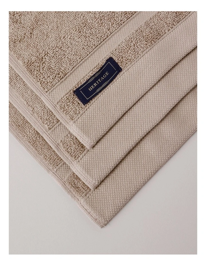 Luxury Egyptian 3pk Face Washer in Silver image 4