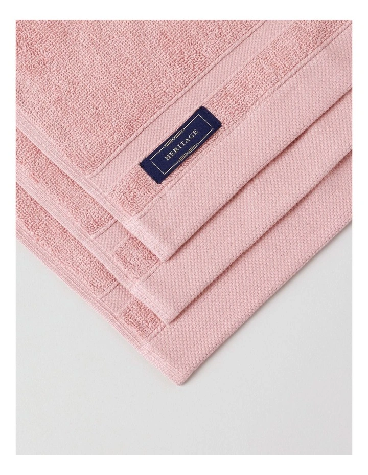 Luxury Egyptian 3pk Face Washer in Rose image 2