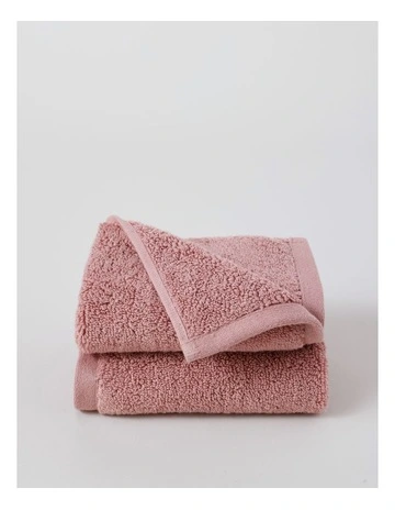 Australian Cotton Face Washer 2 Pack in Wildberry