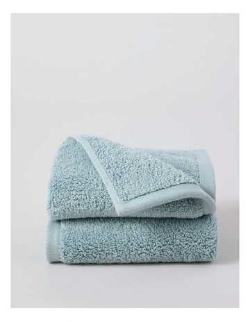 Australian Cotton Face Washer 2 Pack in Ocean