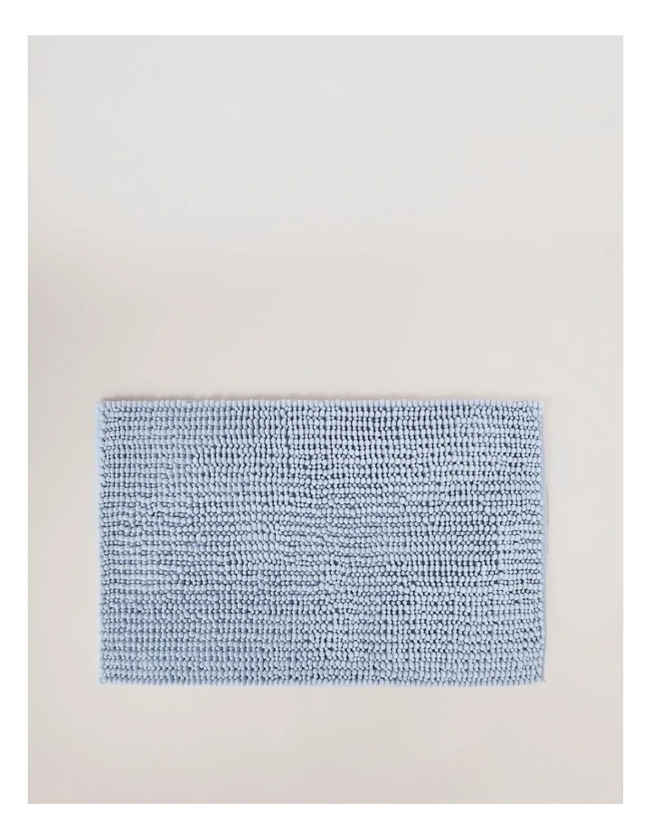 Hampton Super Soft Microfibre Bath Mat in Blue image 3