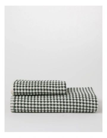 Bamboo Textured Towel Range in Shrub