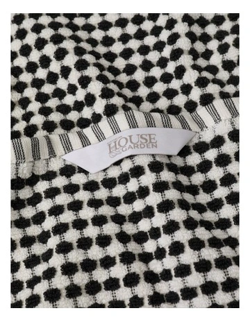 Bamboo Textured Towel Range in Black