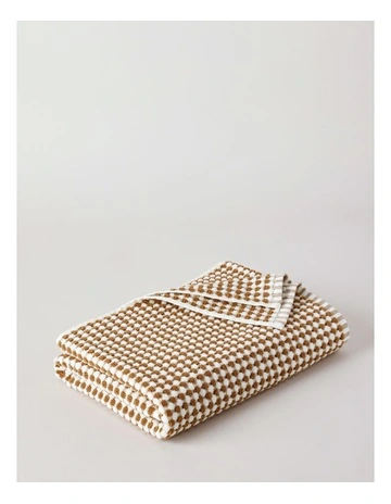 Bamboo Textured Towel Range in Rust