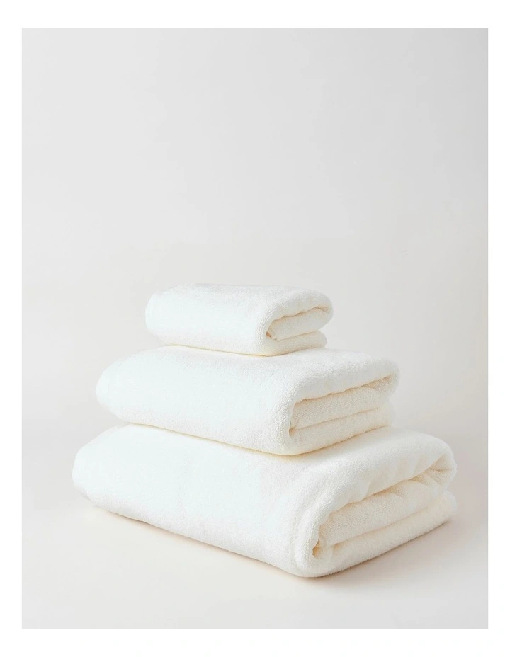 Super Soft Towel Range in Milky White image 1