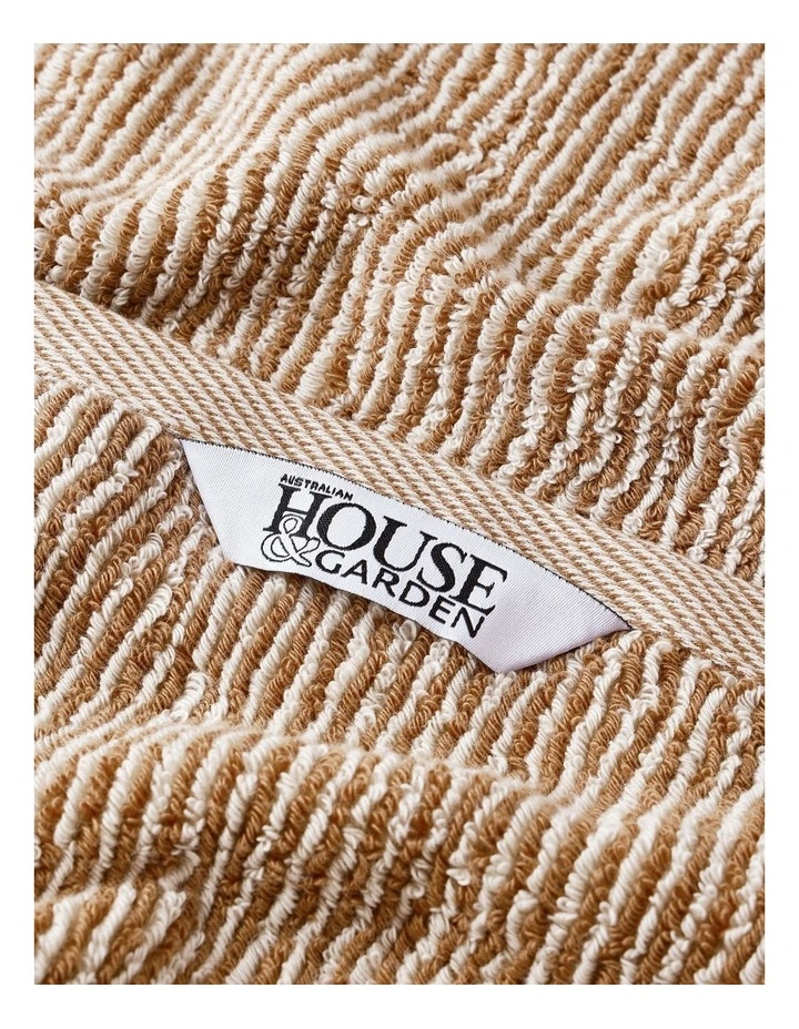 Rustic Stripe Towel Range in Umber image 4