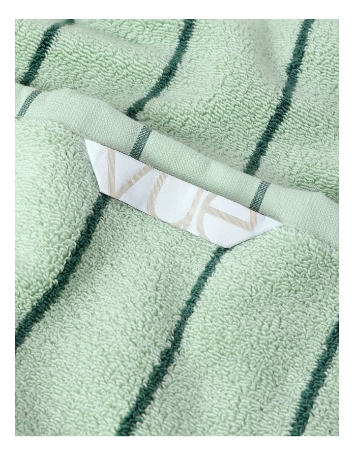 Pinstripe Towel Range in Forest image 5