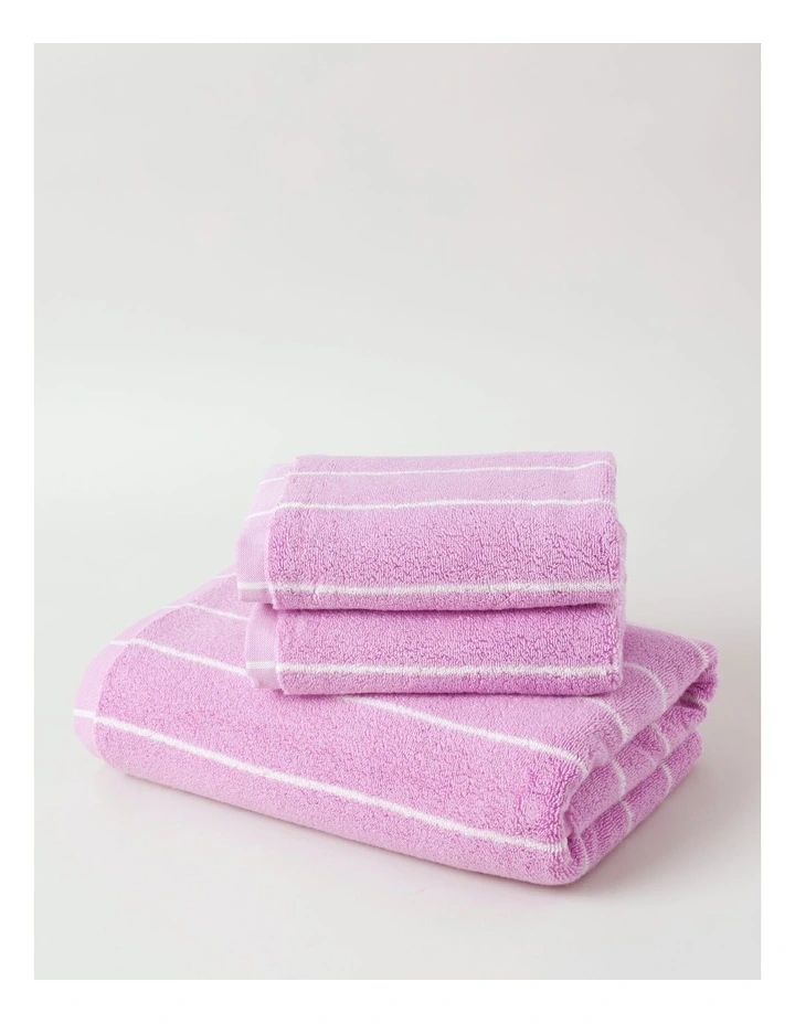 Pinstripe Towel Range in Candy image 1