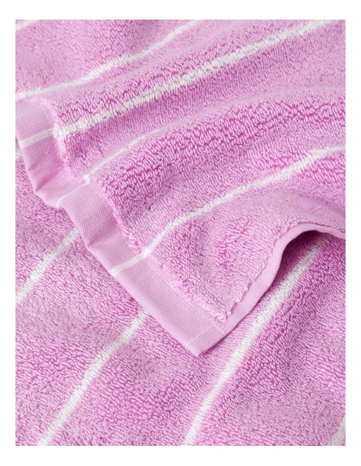 Pinstripe Towel Range in Candy image 3