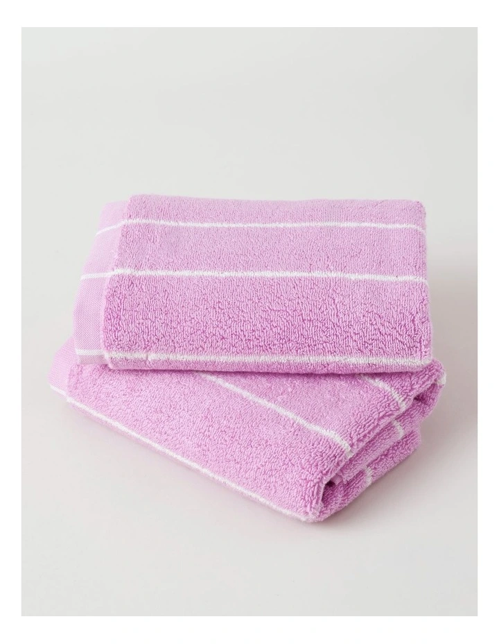 Pinstripe Towel Range in Candy image 4