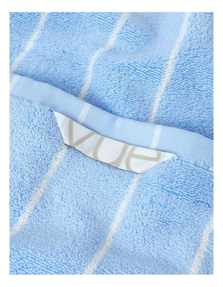 Pinstripe Towel Range in Azure image 5