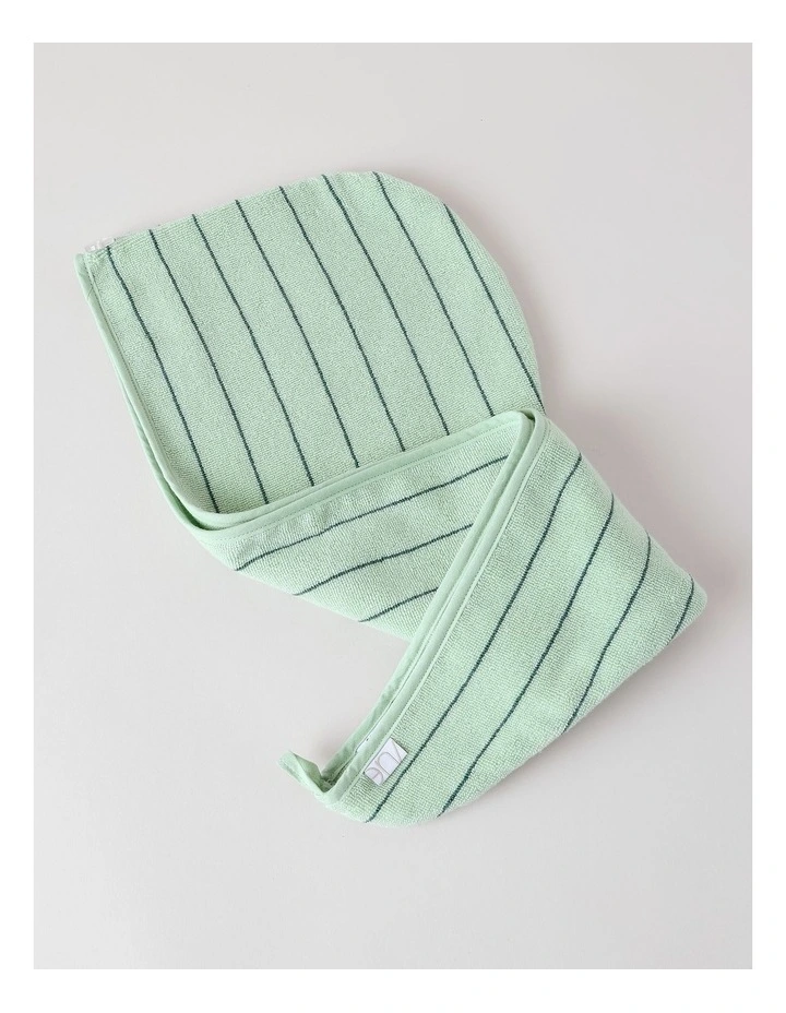 Vue Pinstripe Hair Wrap in Forest image 4