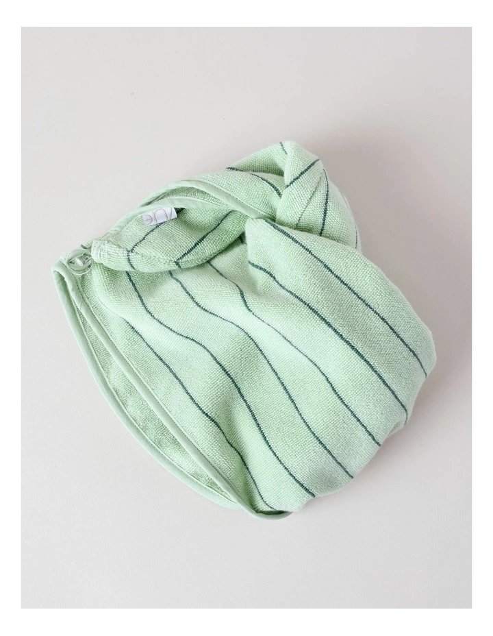 Vue Pinstripe Hair Wrap in Forest image 5