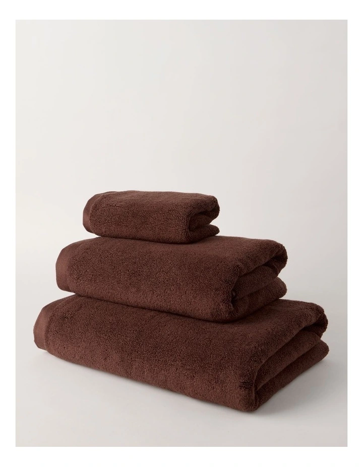 Super Soft Towel Range in Chocolate image 1