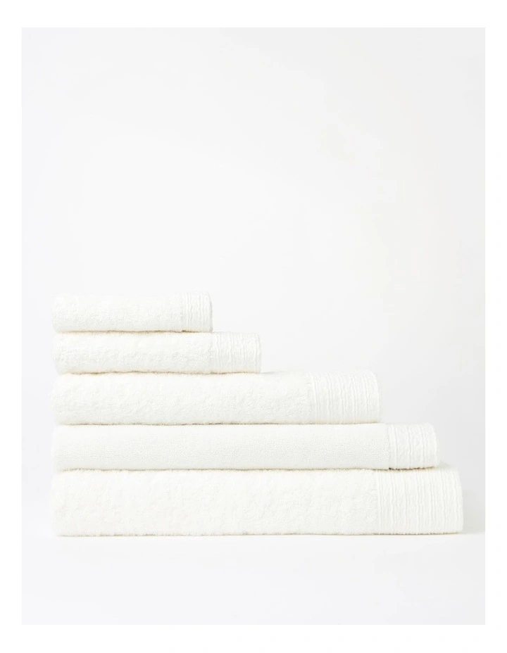 Organic Towel Range in White image 1
