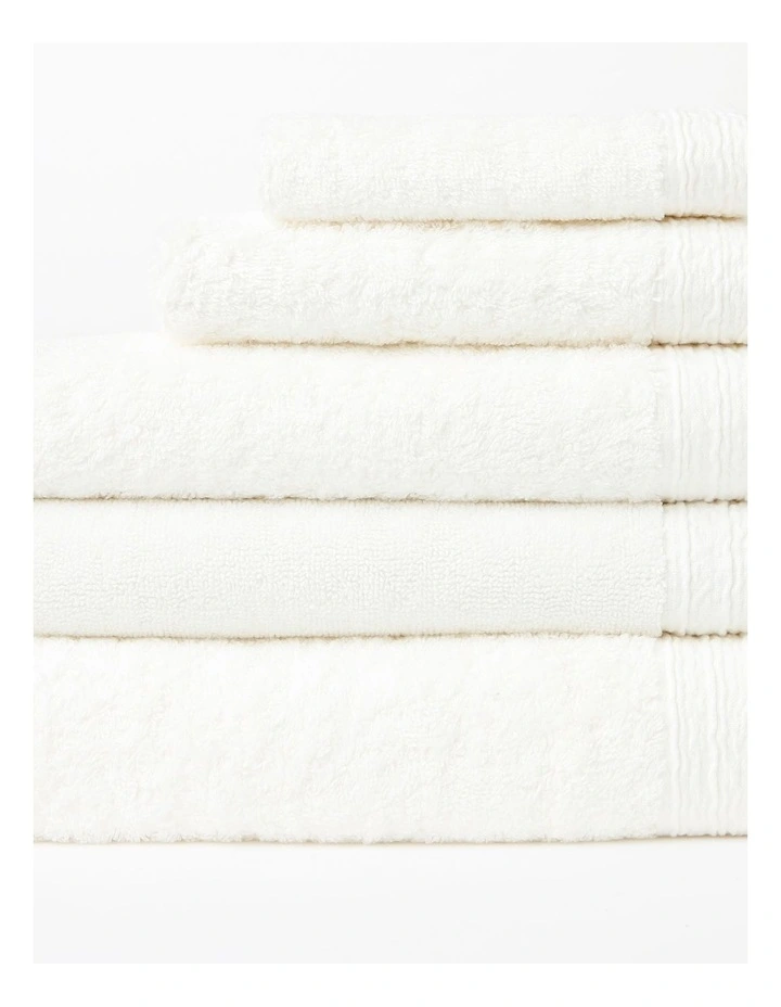 Organic Towel Range in White image 2