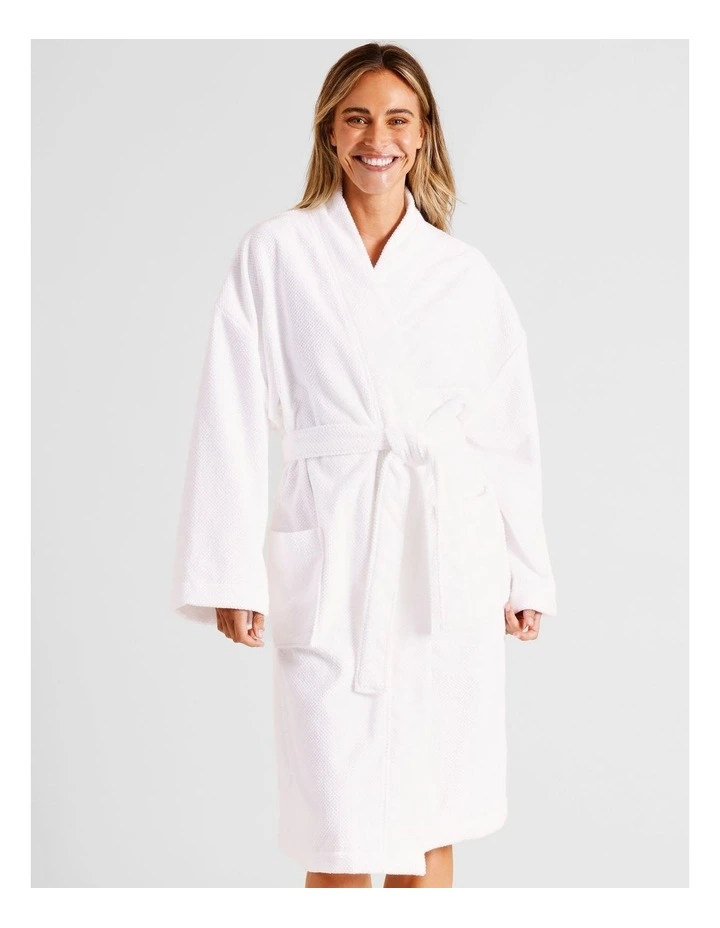Ellis Bathrobe in White image 1