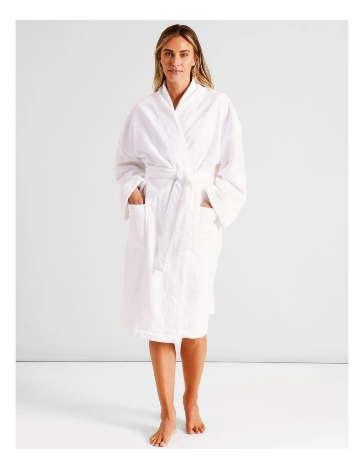 Ellis Bathrobe in White image 2