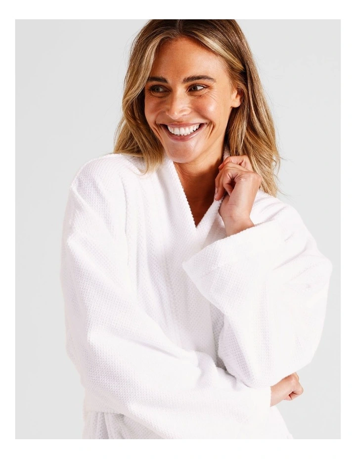 Ellis Bathrobe in White image 3