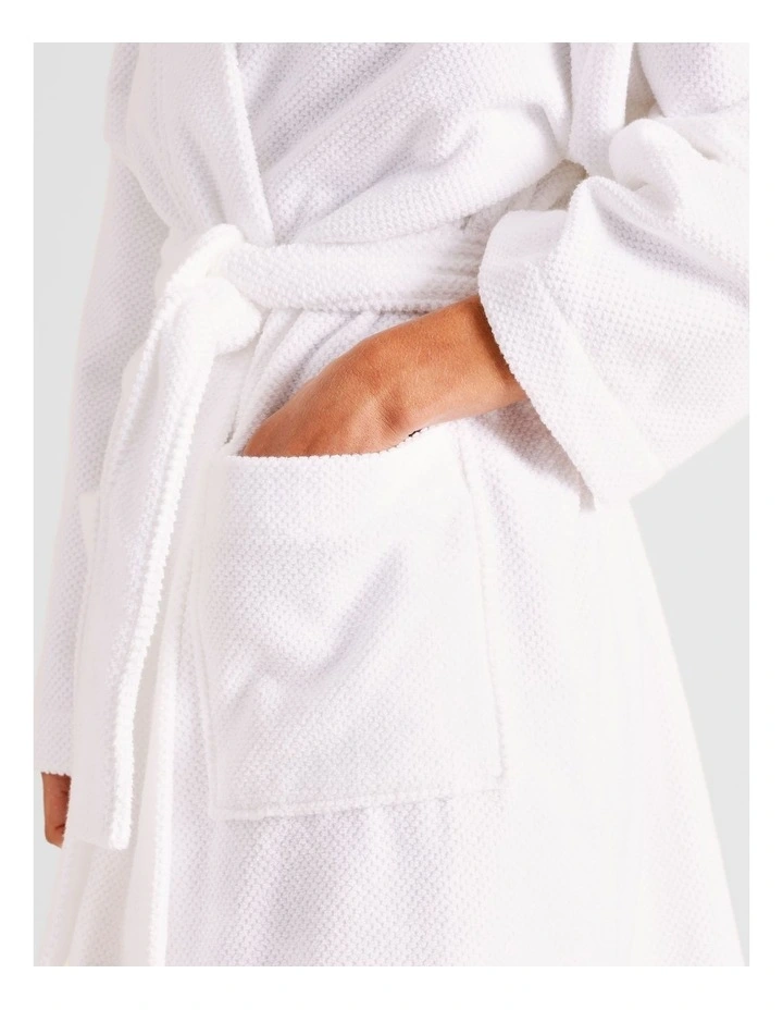 Ellis Bathrobe in White image 4