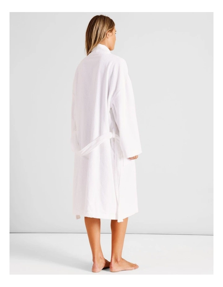 Ellis Bathrobe in White image 5