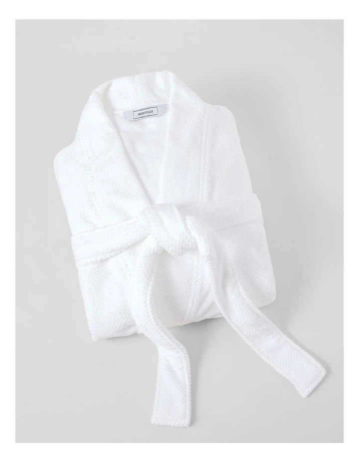 Ellis Bathrobe in White image 6