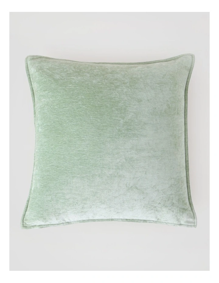 Valerie Velvet Chenille Cushion in Sage image 1
