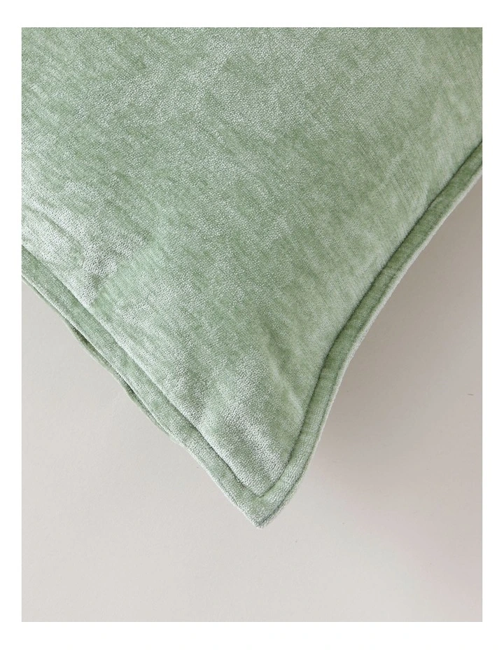 Valerie Velvet Chenille Cushion in Sage image 2