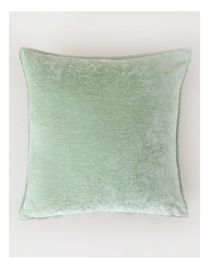 Valerie Velvet Chenille Cushion in Sage image 3