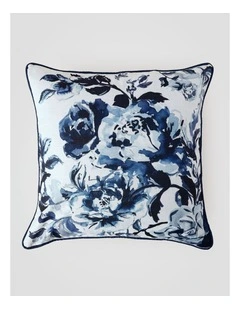 Delphine Floral Cushion in Blue