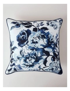 Delphine Floral Cushion in Blue