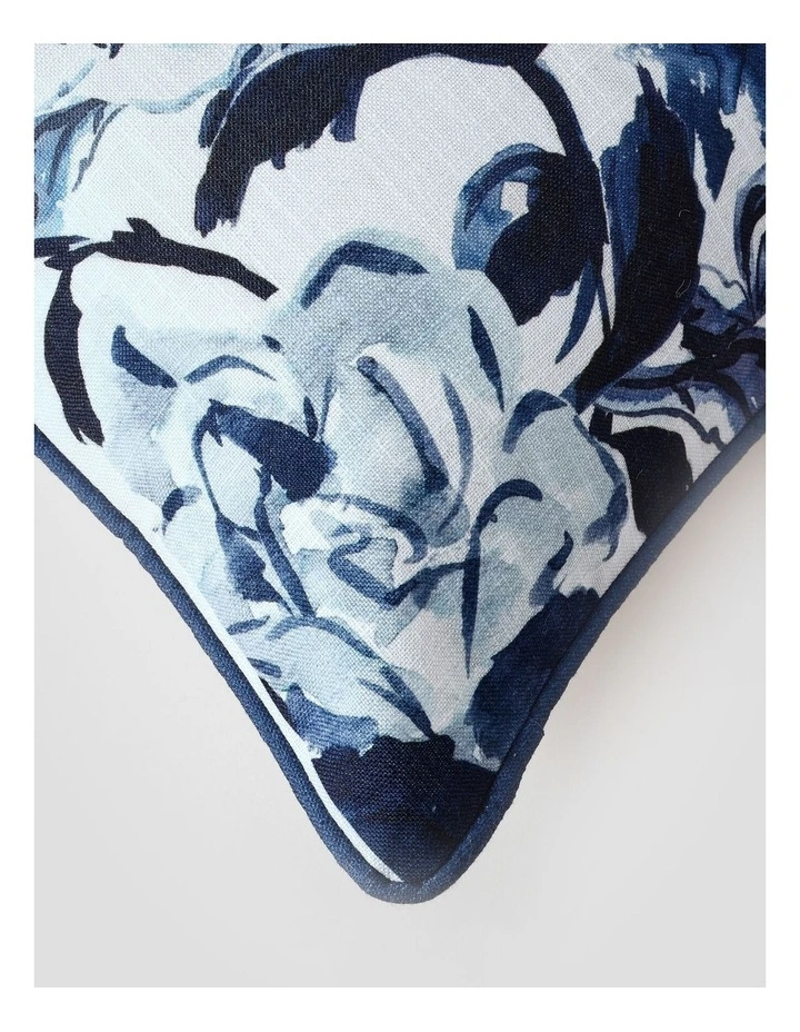 Delphine Floral Cushion in Blue image 2