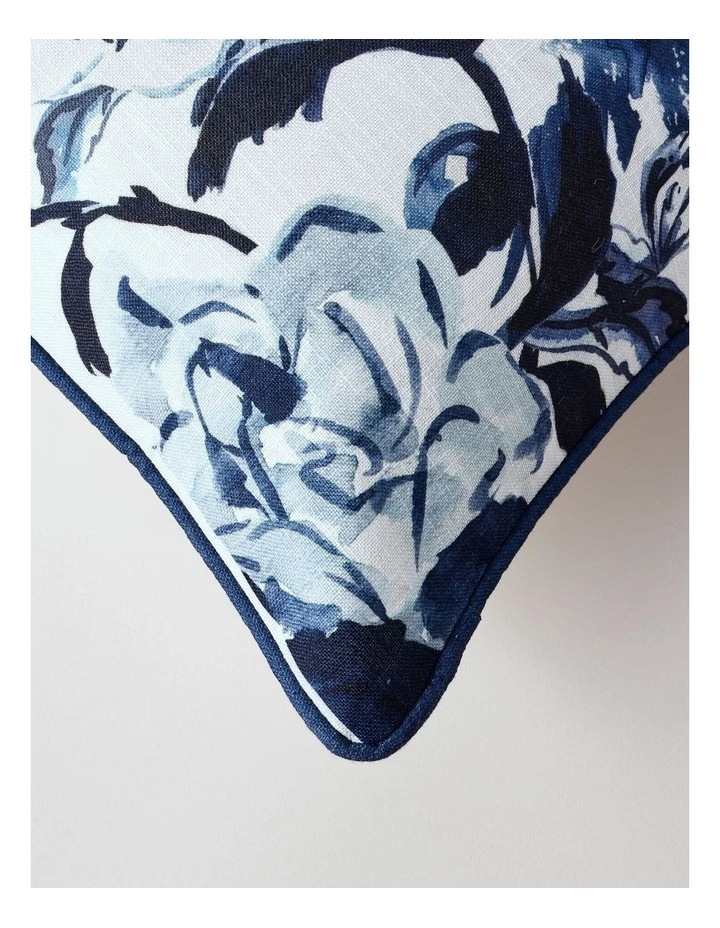 Delphine Floral Cushion in Blue image 3