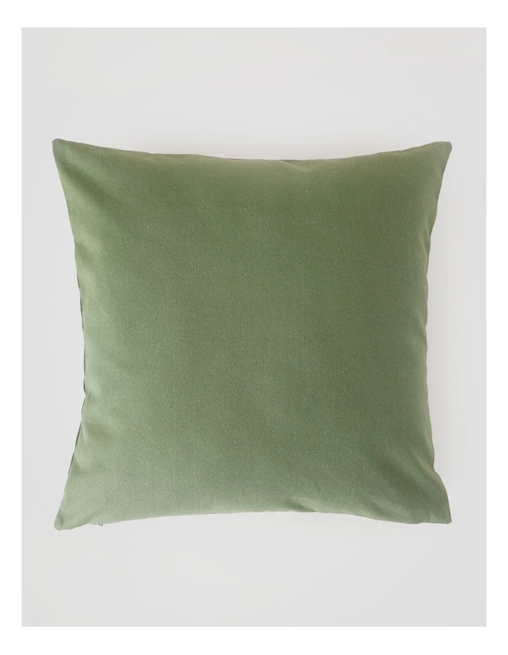 Tufted Wiggle Cushion in Dusky Green image 3