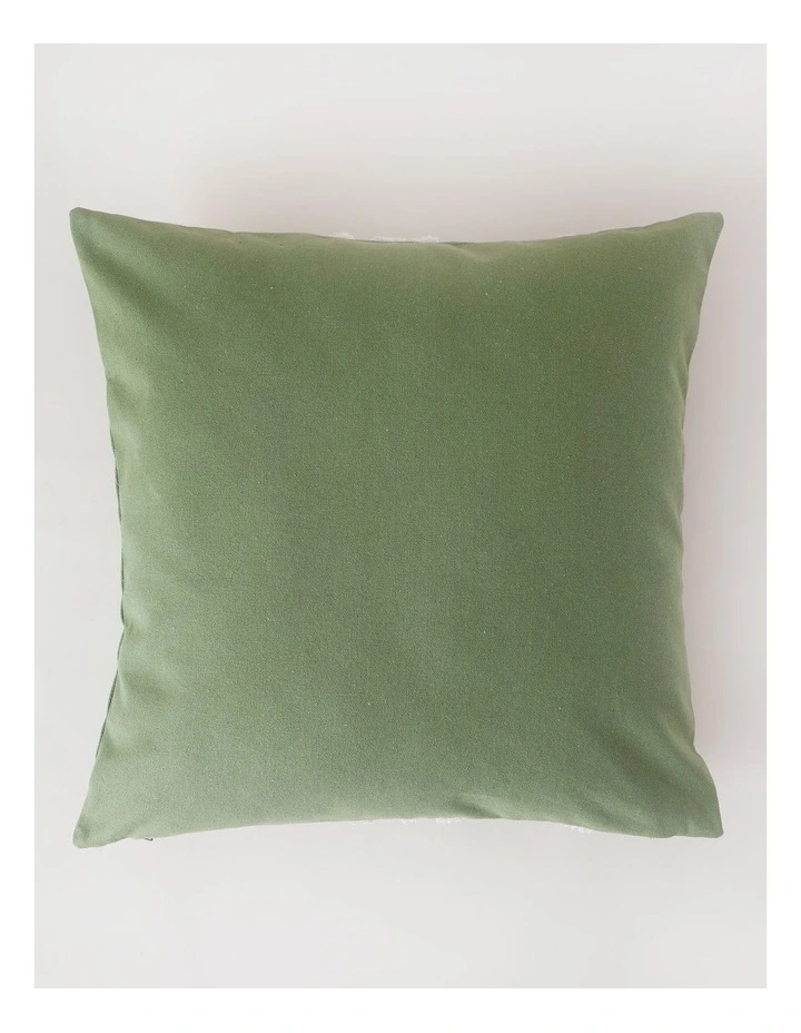 Tufted Wiggle Cushion in Dusky Green image 4