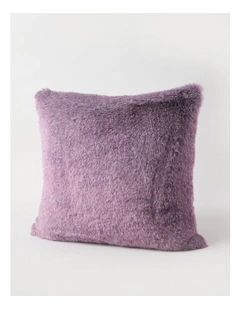 Faith Faux Fur Cushion in Berry