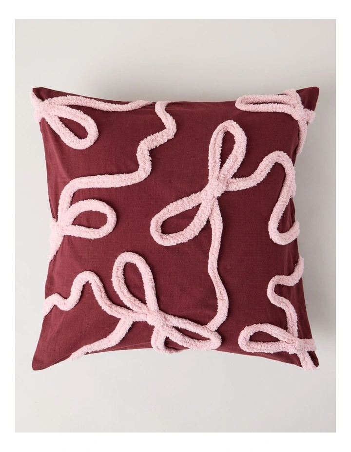 Bow Wiggle Cushion in Cherry image 1