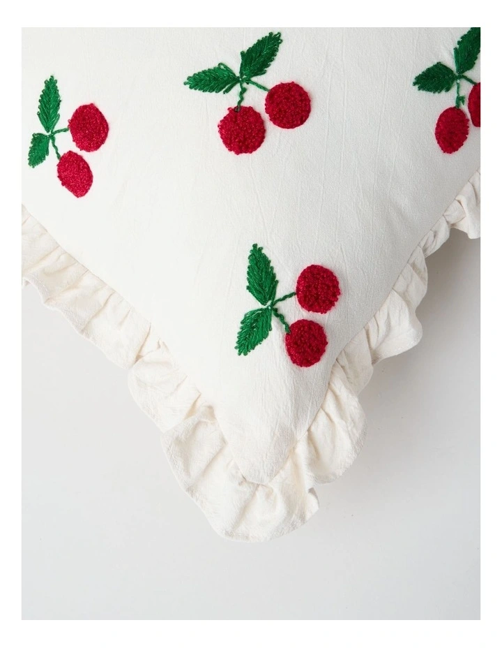 Cherrylicious Cushion in White image 2