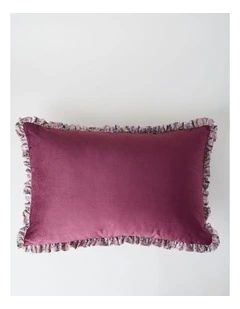 Aria Velvet Cushion in Wine
