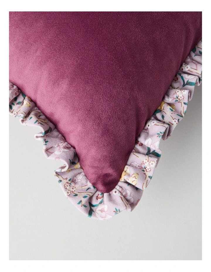 Aria Velvet Cushion in Wine image 4