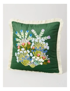 Desert Flowers Nights Cushion by Jessie Ngwarraye Ross