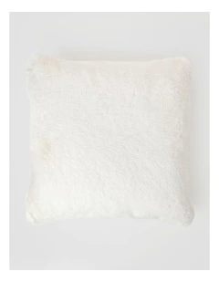 Amelie Faux Fur Cushion in Creme