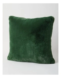 Amelie Faux Fur Cushion in Fern
