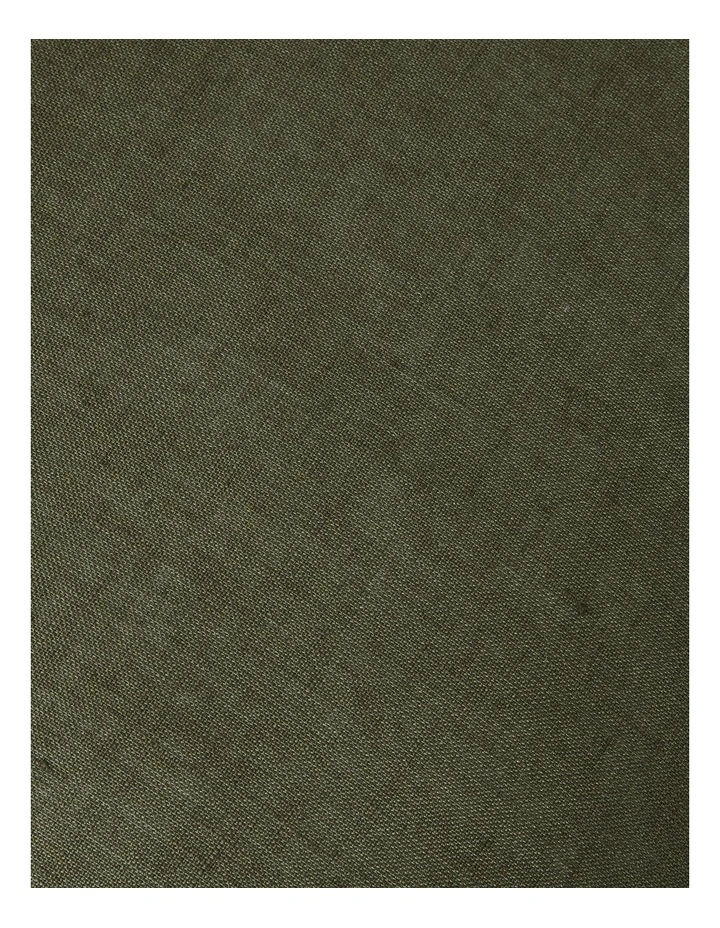 Sandy Cape Linen Cushion in Olive image 2