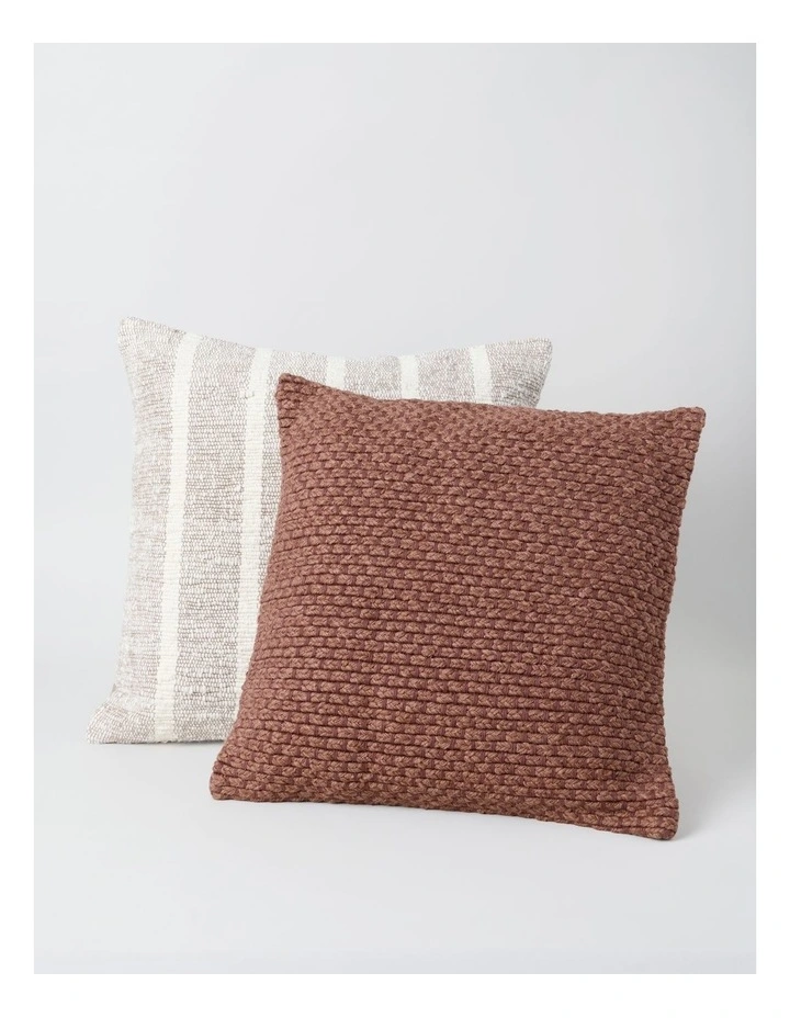 Macedon Cushion in Chocolate image 2