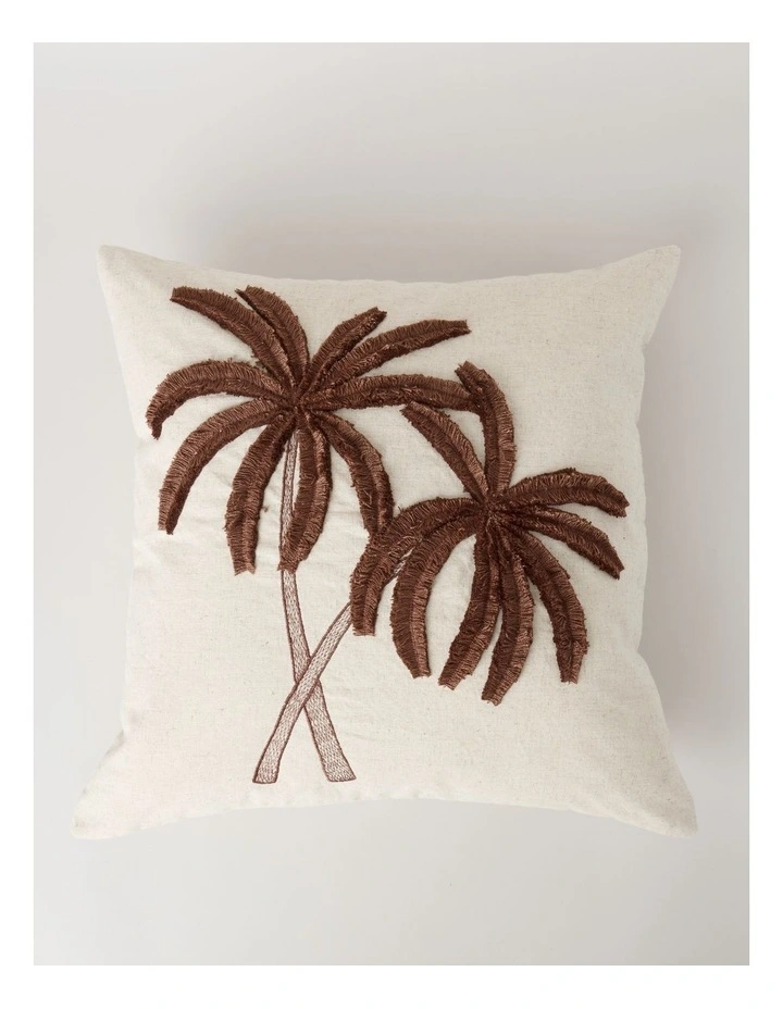 Palm Beach Cushion in Chocolate image 1